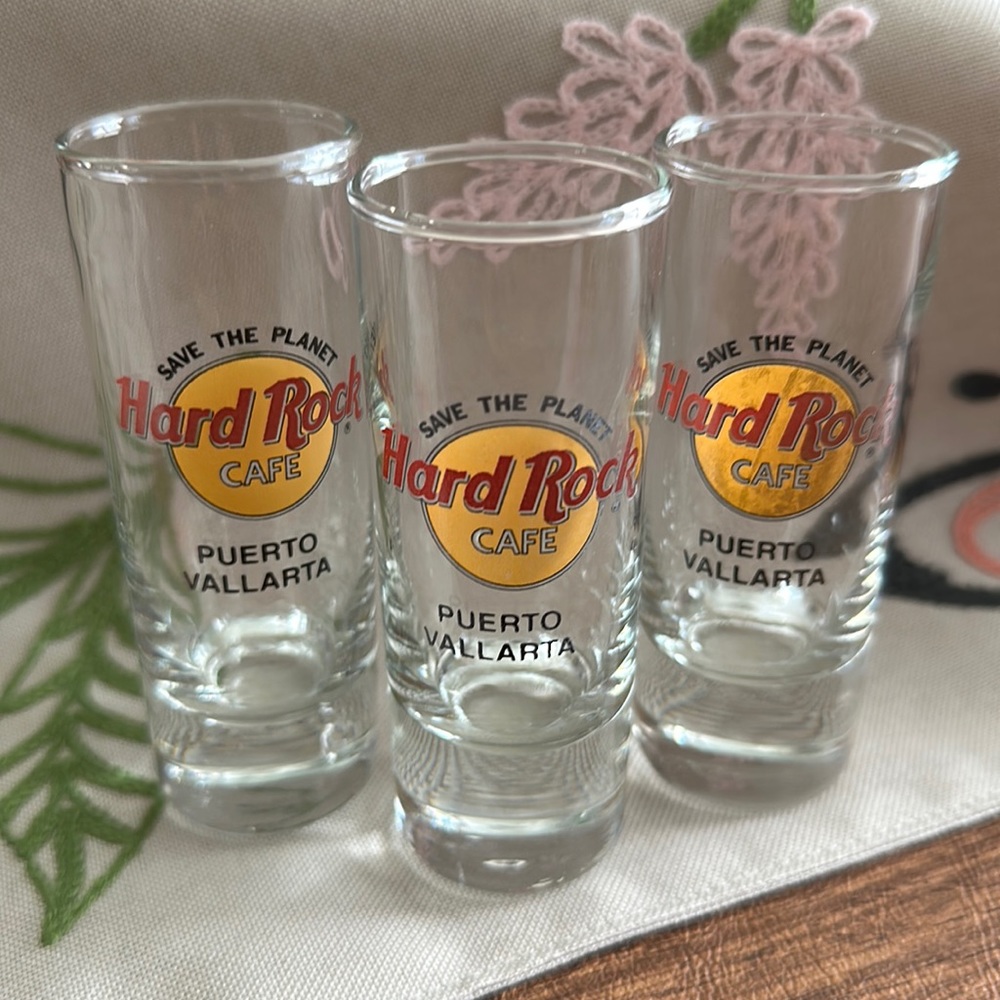 Hard Rock Cafe Puerto Vallarta Shot Glasses